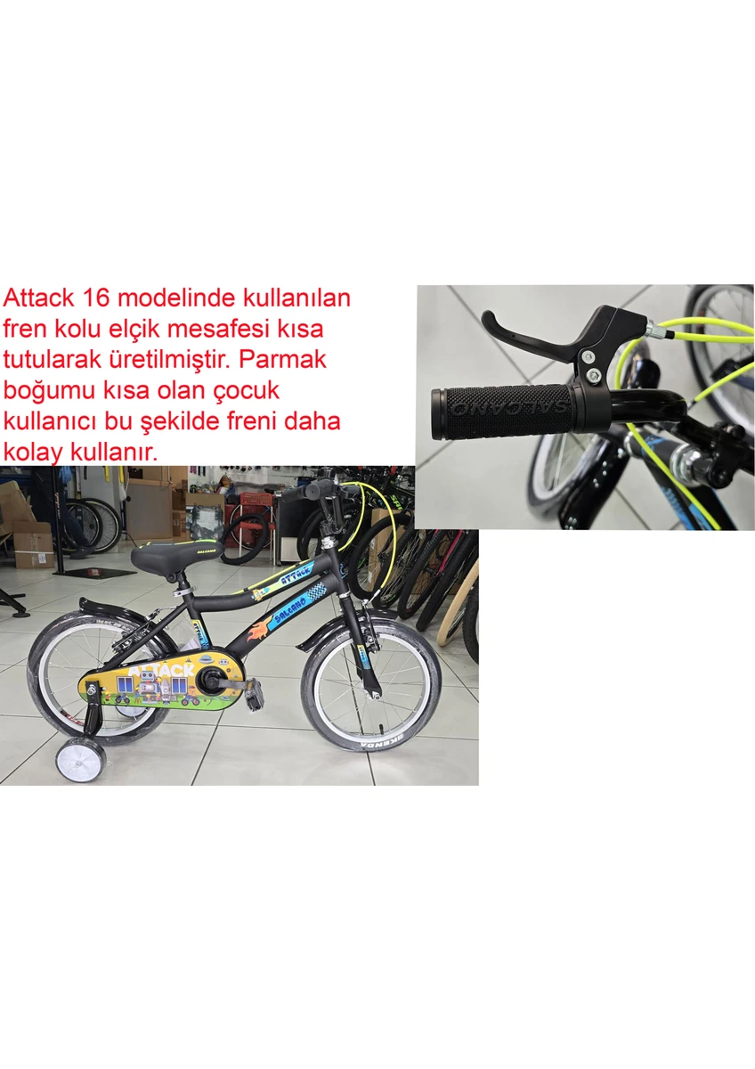 Salcano Attack 16 Jant Çocuk Bisikleti (105-120 cm Arası Boy)